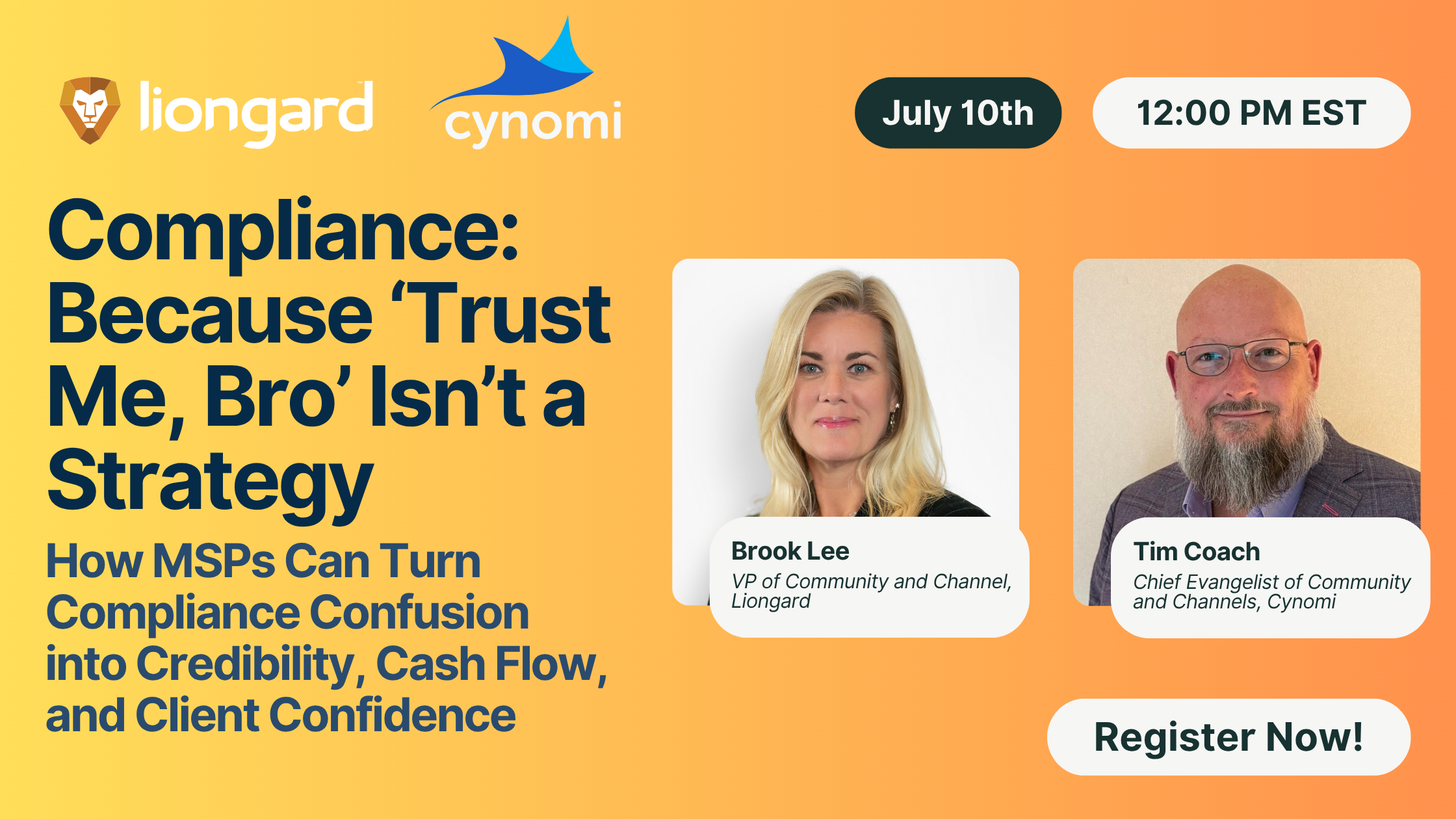 Webinar: Compliance: Because ‘Trust Me, Bro’ Isn’t a Strategy